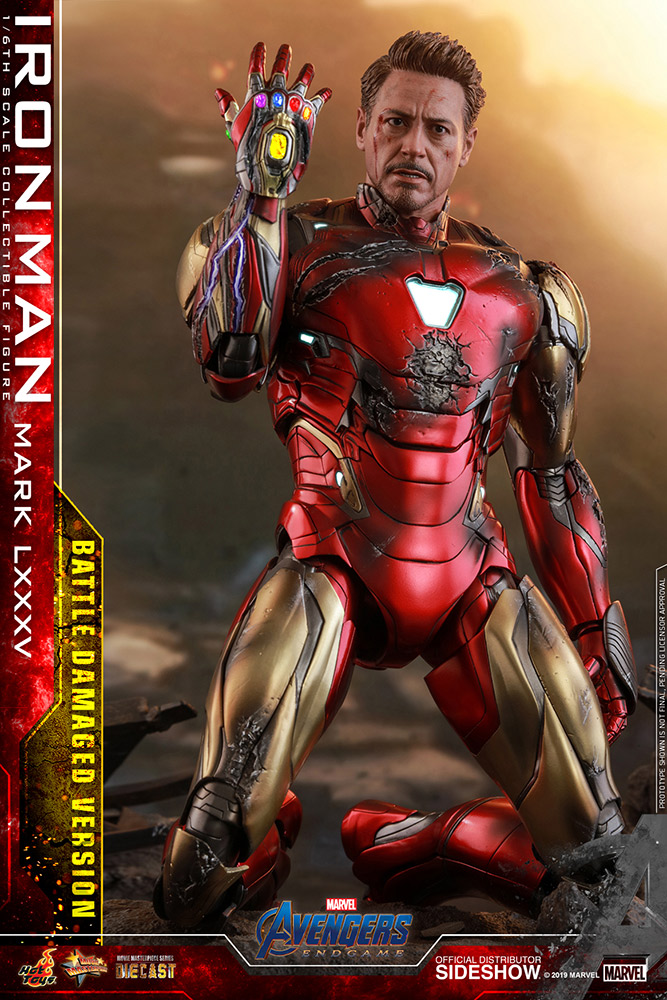 hot toys iron man battle damaged