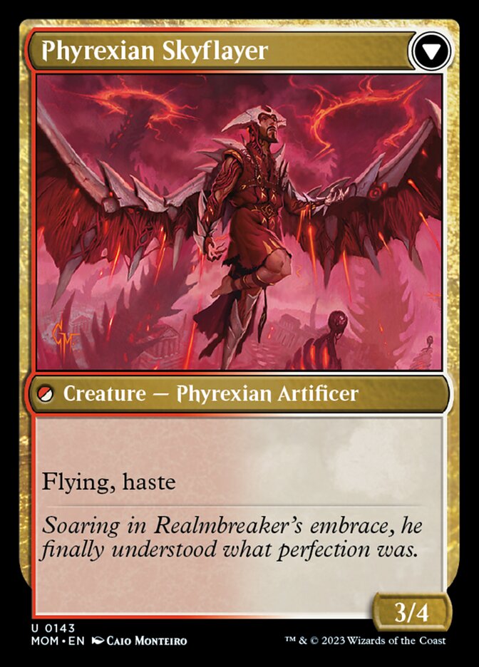 March of the Machine -  Harried Artisan // Phyrexian Skyflayer