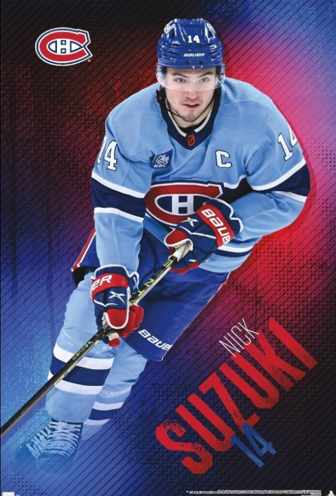 NHL MONTREAL CANADIANS -  NICK SUZUKI 23 POSTER (22