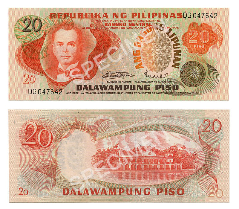 PHILIPPINES - 20 PISO 1974-1985 (UNC) / 11- FOREIGN PAPER MONEY