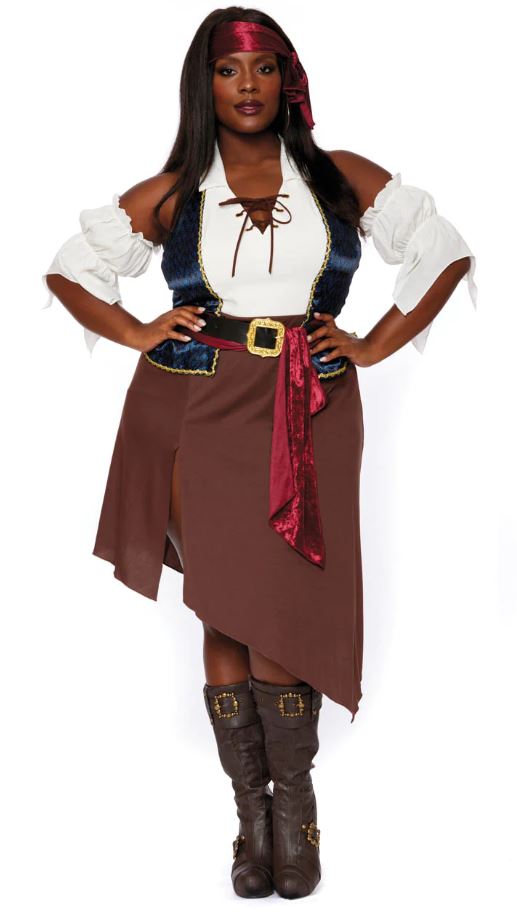 PIRATES -  ROGUE PIRATE WENCH COSTUME (ADULT - PLUS SIZE)