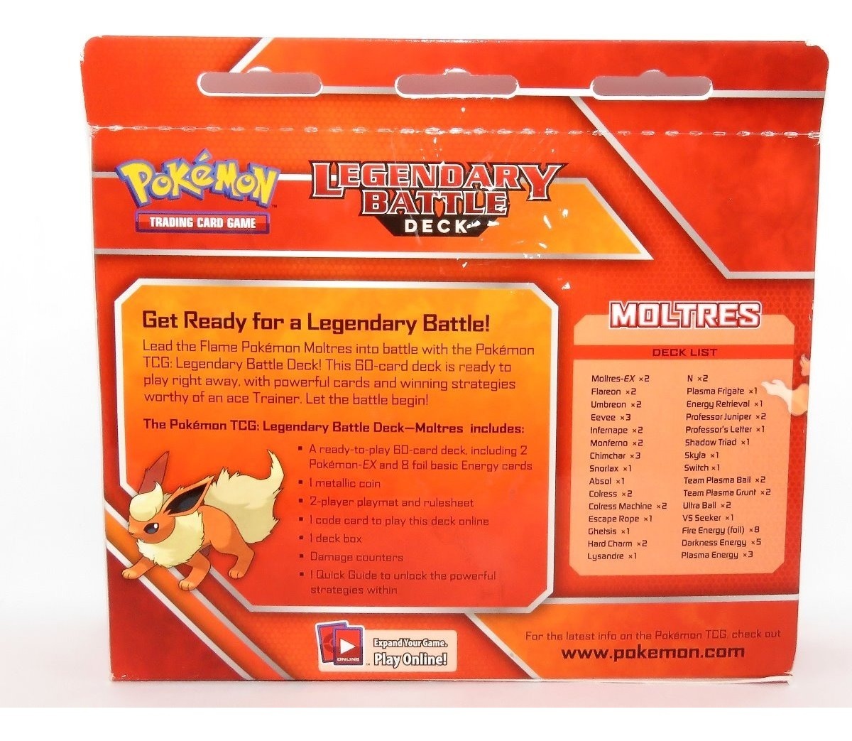  Pokemon TCG: Legendary Battle Decks, Moltres, 60 Card