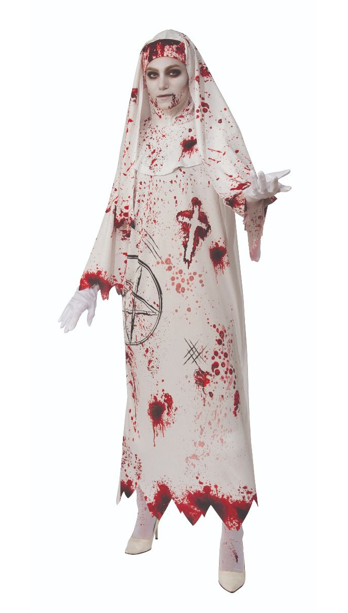 Priests and nuns - bloody nun costume (adult - one size). 