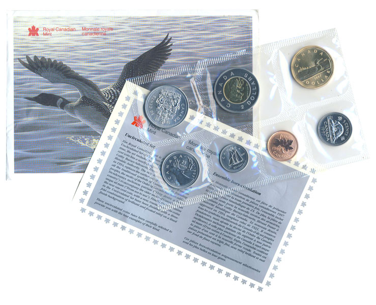 Proof Like Sets 1997 Uncirculated Proof Like Set Ottawa 1997 Canadian Coins 06 Royal 