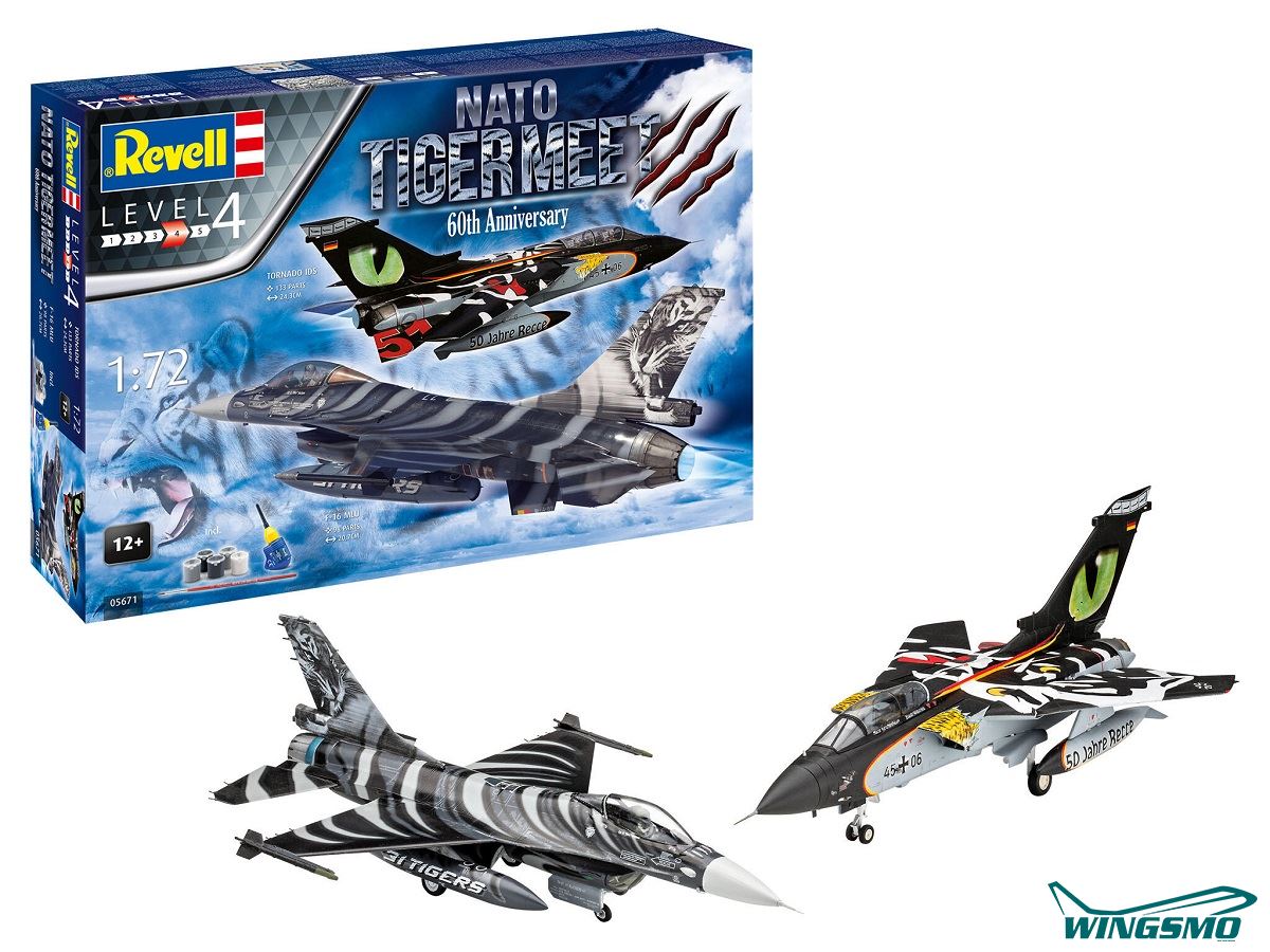 REVELL -  1/72 - NATO TIGER MEET 60TH ANNIVERSARY (SKILL LEVEL 4) 05671