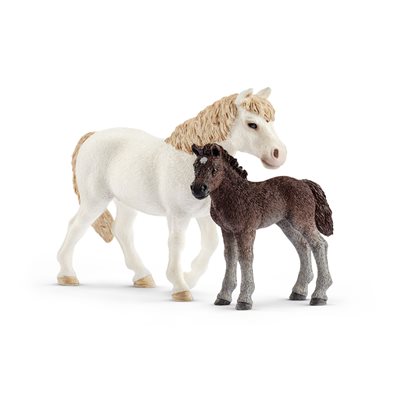 schleich mare and foal set