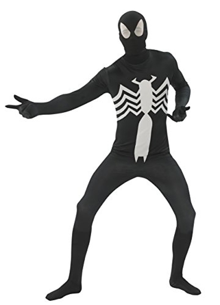 Second Skin Morphsuit Full Body Jumpsuit Black Spider Man