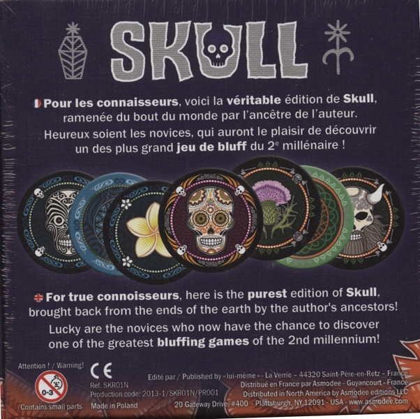 Skull & roses: jeu de société