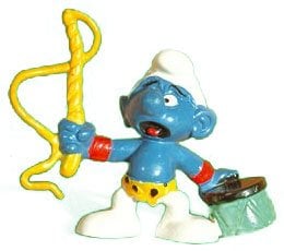 SMURFS - LIONTAMER SMURF - YELLOW WHIP VARIETY - 1980 SMURFS 20115 ...