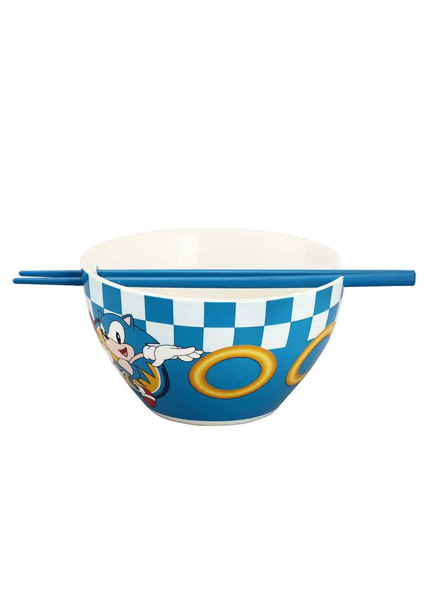 SONIC THE HEDGEHOG - CERAMIC BOWL WITH CHOPSTICKS (6 IN.)