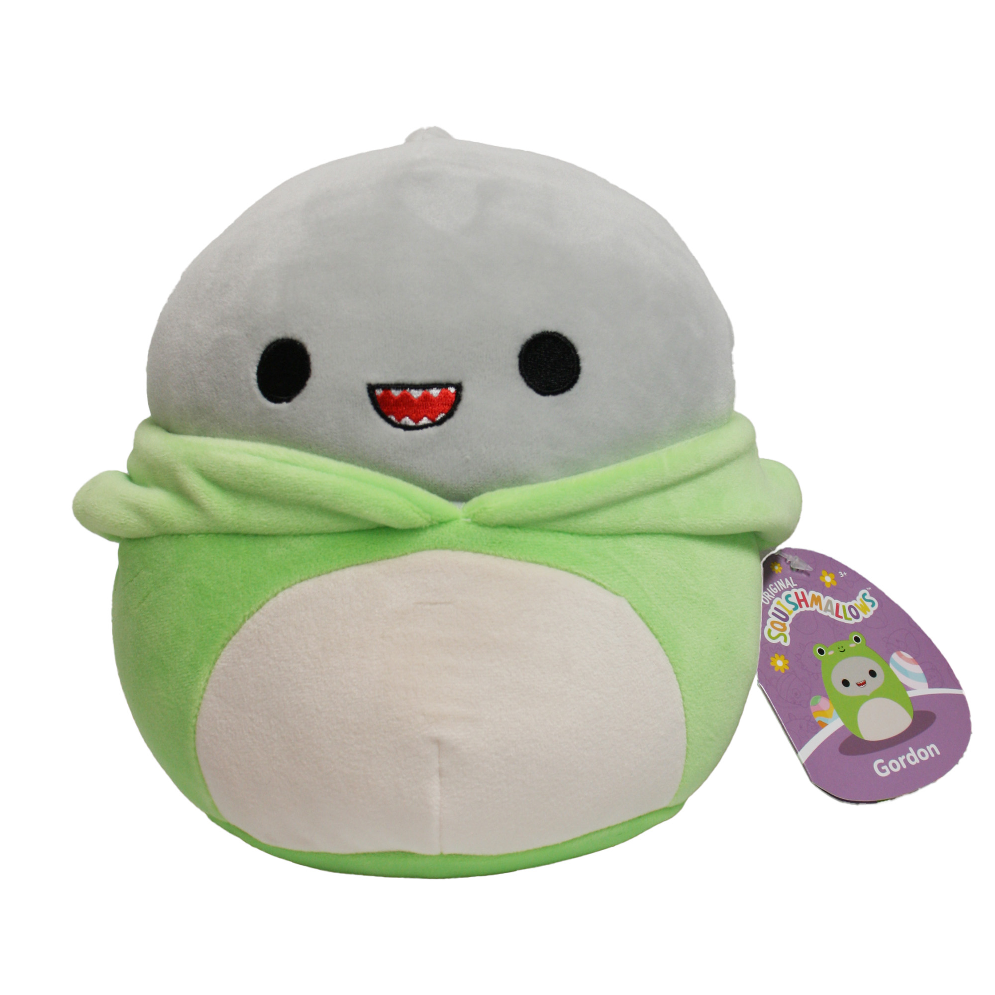 SQUISHMALLOWS - GORDON THE SHARK IN FROG COSTUME PLUSH (8) - EASTER SQUAD