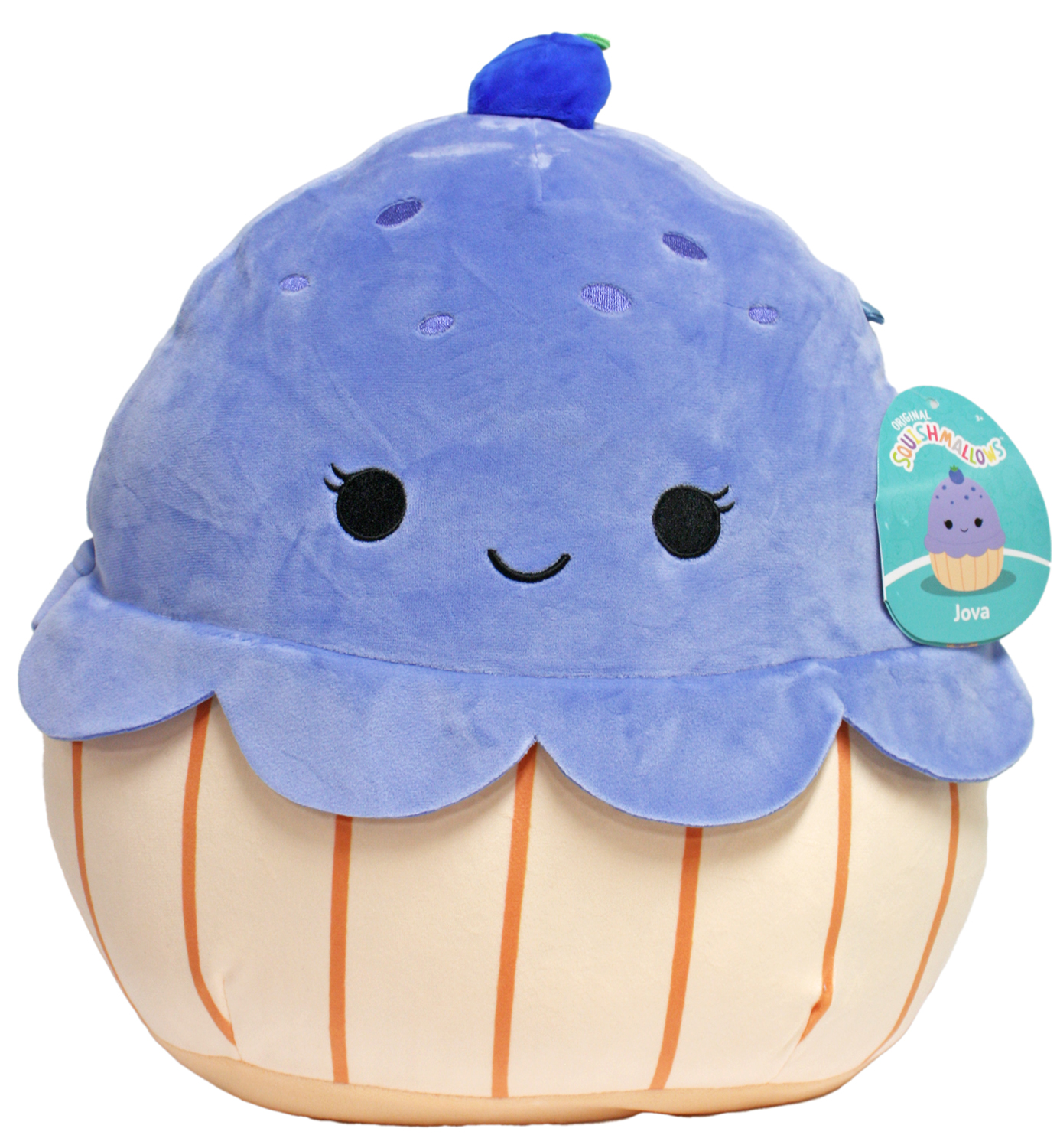 SQUISHMALLOWS - PELUCHE JOVA LE MUFFIN AUX BLEUETS (20 CM) - BREAKFAST SQUAD