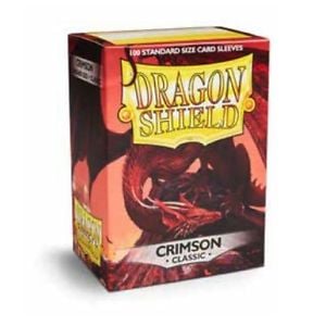 STANDARD SIZE SLEEVES - DRAGON SHIELDS - 100 - CRIMSON CLASSIC