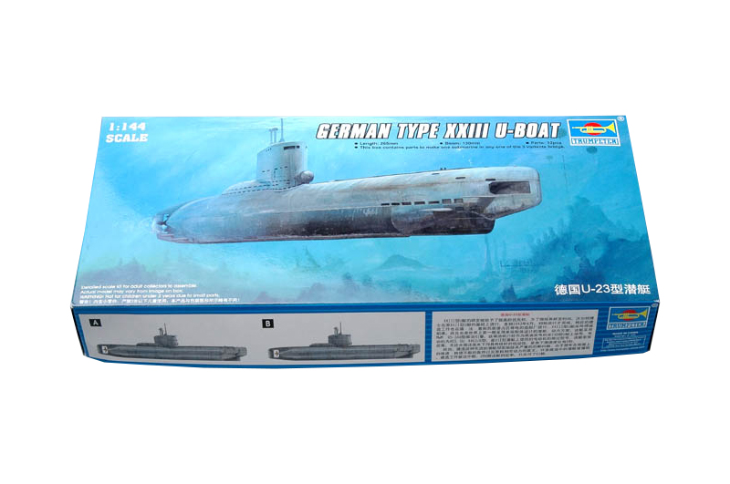 SUBMARINES - GERMAN TYPE XXIII U-BOAT 1/144 (MODERATE)