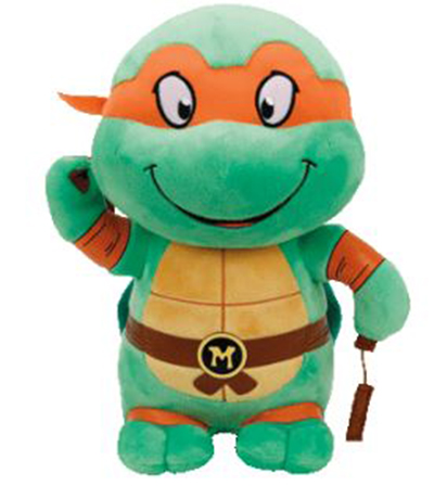 Michelangelo TMNT Turtles Benie Babies Ty stuffed animal Plush figure 13' Medium