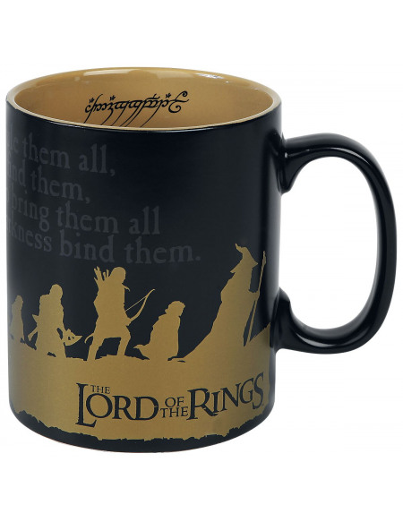 The Lord Of The Rings Group Mug Black