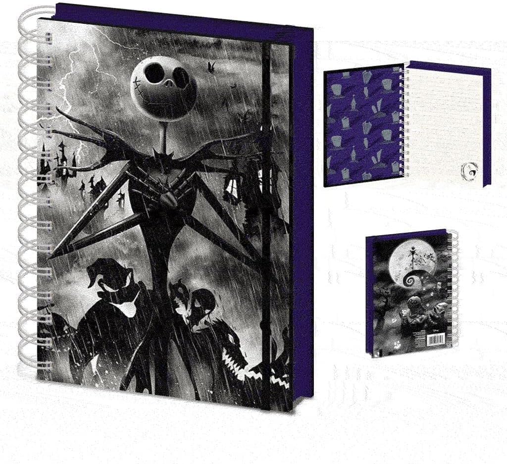 THE NIGHTMARE BEFORE CHRISTMAS -  3D SPIRAL NOTEBOOK