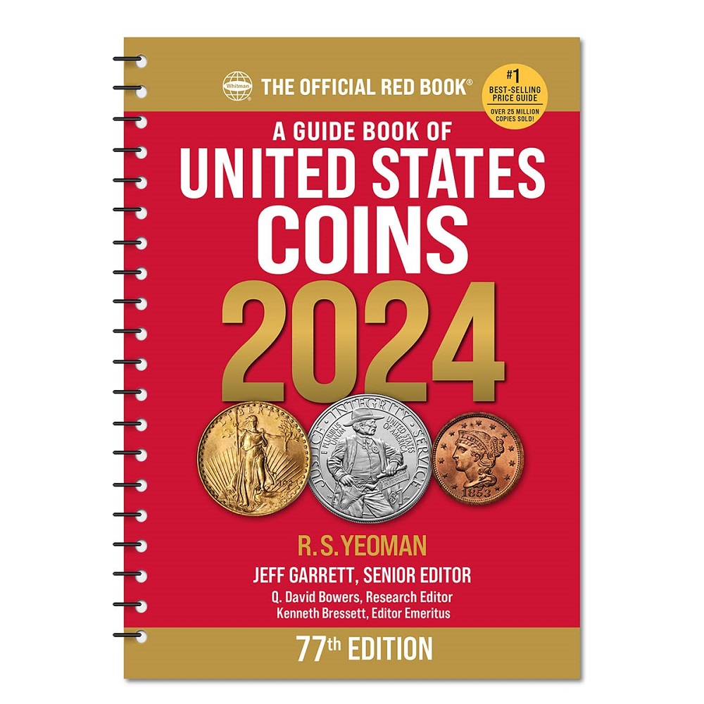 THE OFFICIAL RED BOOK -  A GUIDE BOOK OF UNITED STATES COINS 2024 (77TH EDITION) - SPIRAL