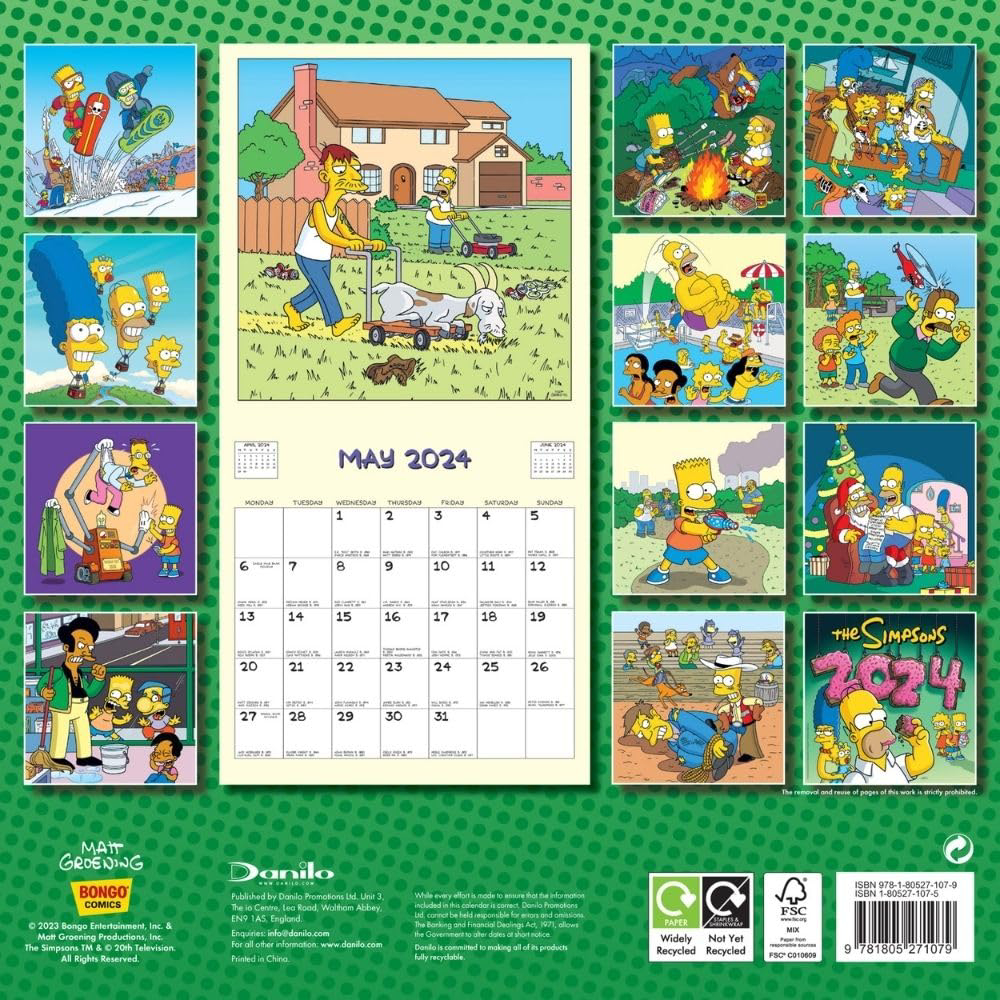 THE SIMPSONS OFFICIAL 2024 CALENDAR