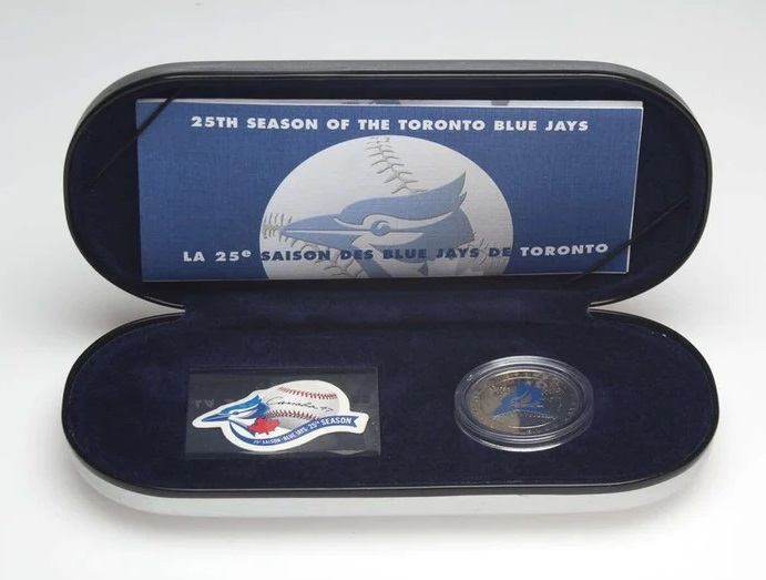 Toronto Blue Jays 25th Season Stamp And Medallion Commemorative