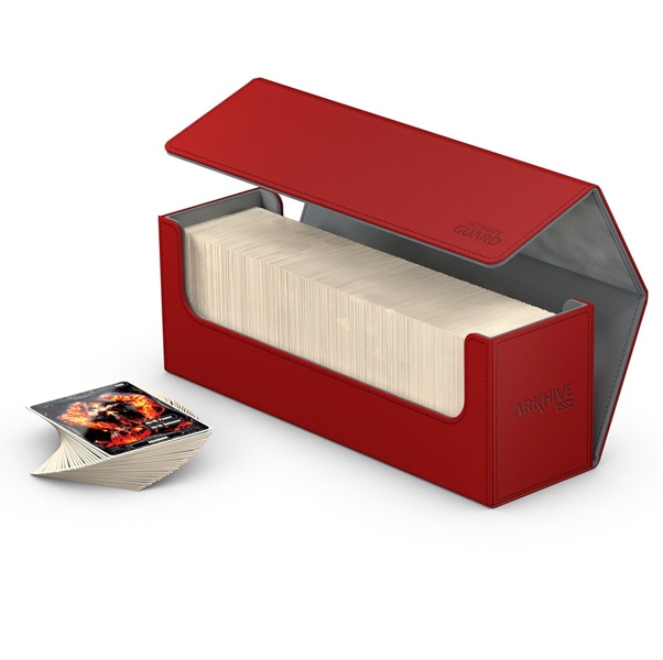 ULTIMATE GUARD - ARKHIVE 400+ XENOSKIN - RED / ACCESSORIES / DECK BOXES