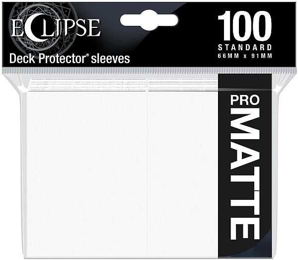 PRO MATTE WHITE 100 SLEEVES DECK PROTECTOR STANDARD