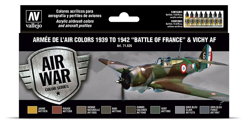 VALLEJO PAINT - AIR WAR PAINT SET - PAINT SET