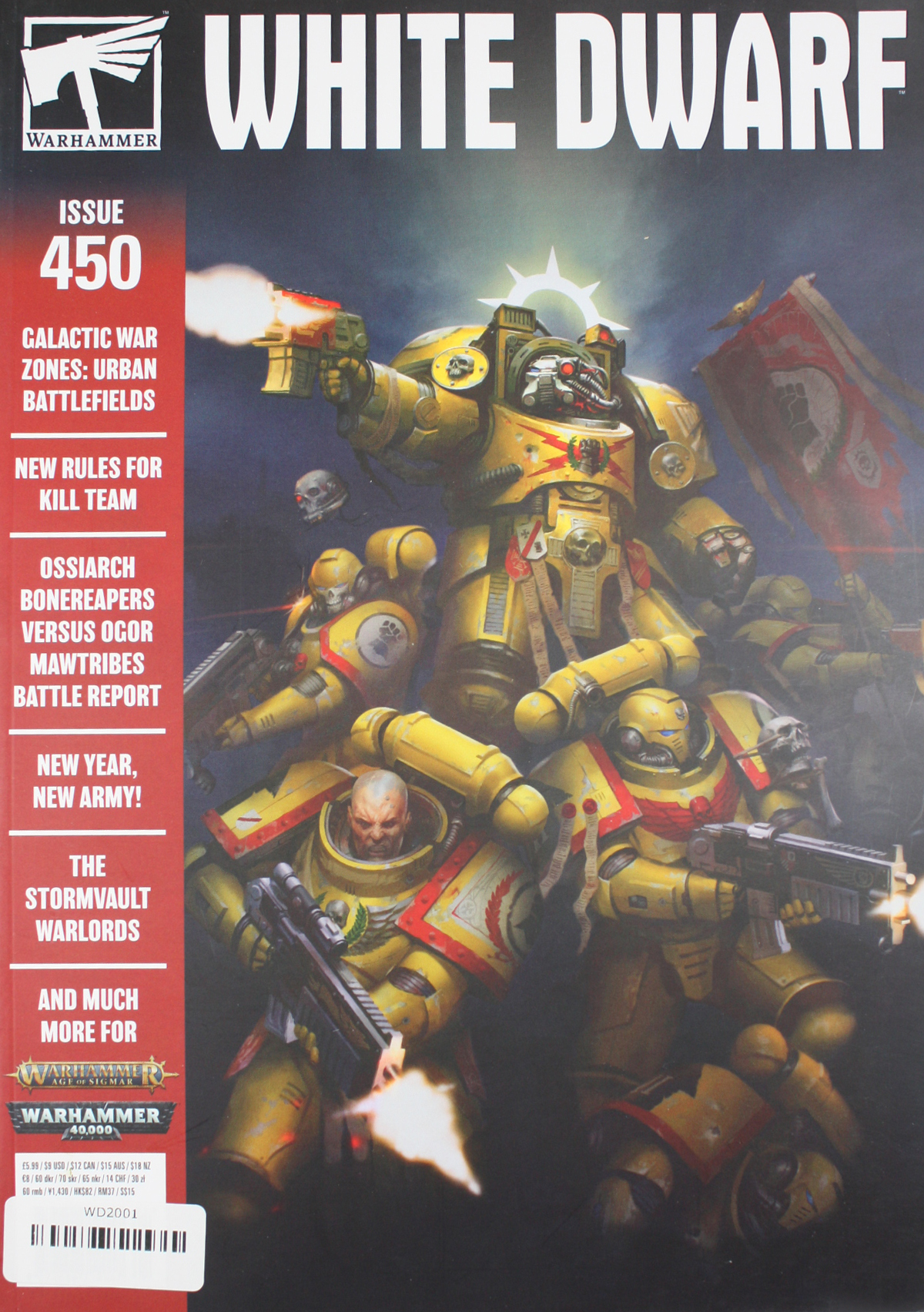 White Dwarf Magazine Issue 450 Warhammer Jan 2020 Stormvault Warlords Galactic 