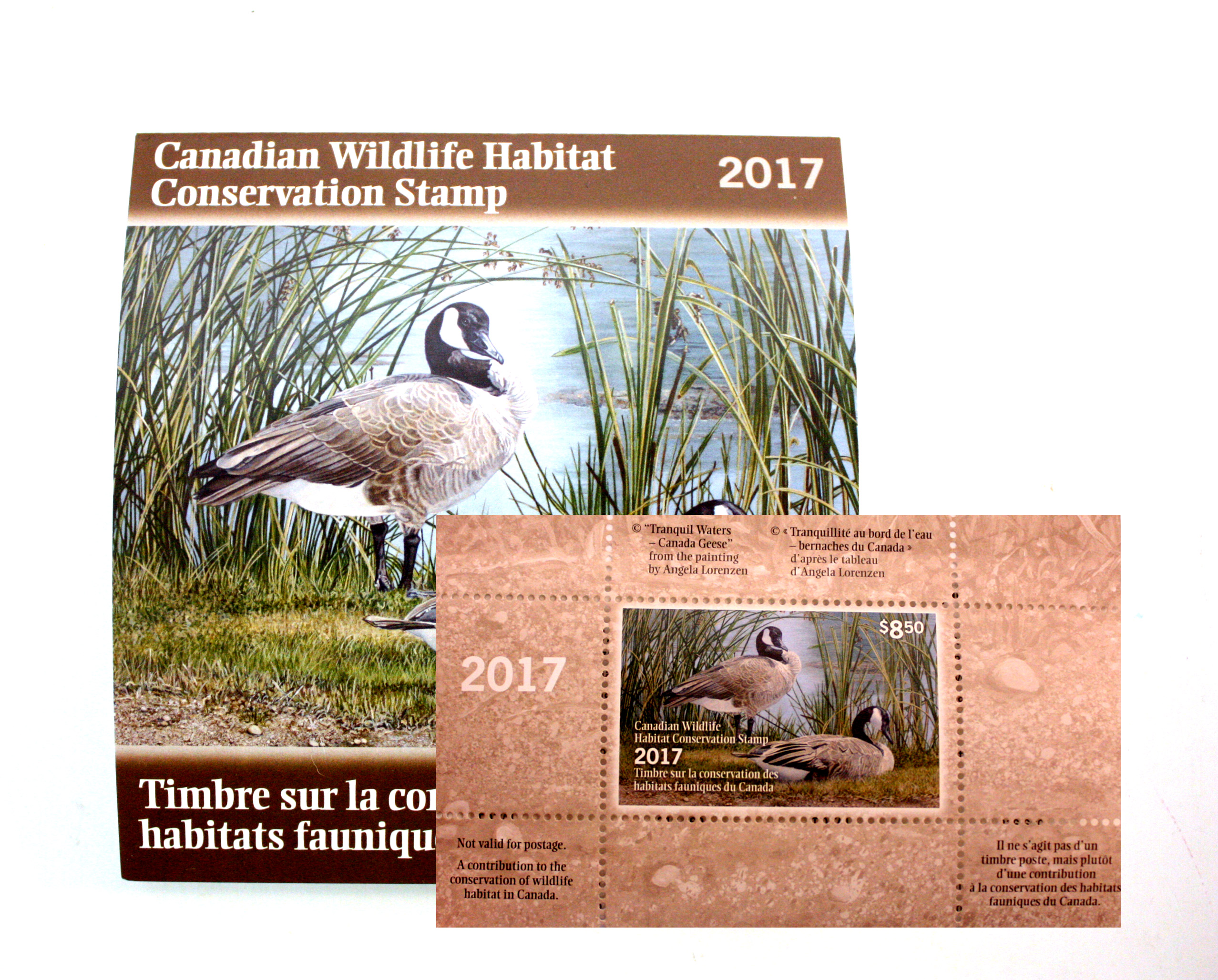 WILDLIFE STAMPS 2017 CANADIAN WILDLIFE HABITAT CONSERVATION STAMP 33