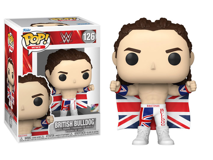 WWE -  POP! VINYL FIGURE OF BRITISH BULLDOG (4 INCH) 126