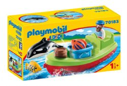 -3CPLAYMOBIL -  FISHERMAN WITH BOAT 70183
