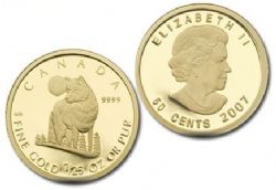 1/25 OZ IN GOLD -  1/25 OUNCE PURE GOLD COIN -  CANADIAN COINS