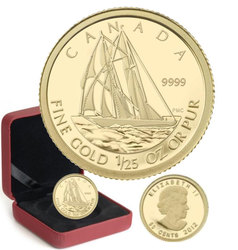 1/25 OZ IN GOLD -  BLUENOSE -  2012 CANADIAN COINS 09