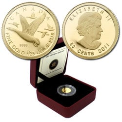 1/25 OZ IN GOLD -  GEESE -  2011 CANADIAN COINS 08