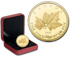 1/25 OZ IN GOLD -  RED MAPLE LEAVES -  2009 CANADIAN COINS 06