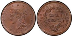 1-CENT -  1842 1-CENT, LARGE DATE -  1842 UNITED STATES COINS