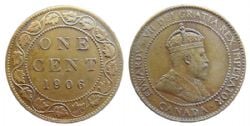 1-CENT -  1906 1-CENT -  1906 CANADIAN COINS