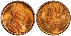 1-CENT -  1909 1-CENT, V.D.B -  1909 UNITED STATES COINS