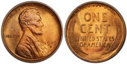 1-CENT -  1909-S 1-CENT -  1909 UNITED STATES COINS