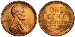 1-CENT -  1909-S 1-CENT - LINCOLN -  1909 UNITED STATES COINS