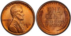 1-CENT -  1912-D 1-CENT -  1912 UNITED STATES COINS