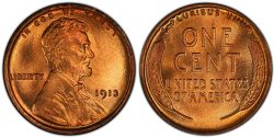 1-CENT -  1913 1-CENT -  1913 UNITED STATES COINS