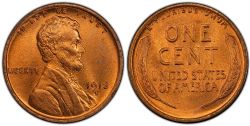 1-CENT -  1913-D 1-CENT -  1913 UNITED STATES COINS