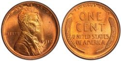 1-CENT -  1916 1-CENT -  1916 UNITED STATES COINS