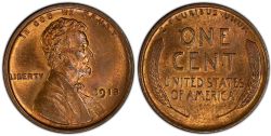 1-CENT -  1918 1-CENT -  1918 UNITED STATES COINS