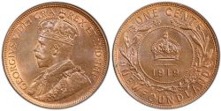 1-CENT -  1919 C 1-CENT -  1919 NEWFOUNFLAND COINS