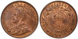1-CENT -  1920 C 1-CENT -  1920 NEWFOUNFLAND COINS
