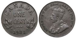 1-CENT -  1921 1-CENT -  1921 CANADIAN COINS