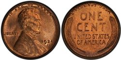 1-CENT -  1924-D 1-CENT -  1924 UNITED STATES COINS