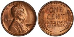 1-CENT -  1924-S 1-CENT -  1924 UNITED STATES COINS